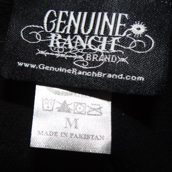 Genuine Ranch Brand Embellished Cowgirl Hoodie Sweatshirt Size Medium - Picture 8 of 9